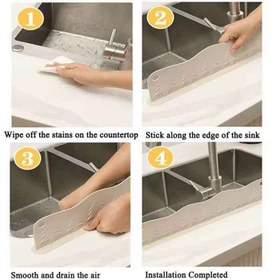 تصویر آبگیر جلوی سینک طرح کاج 