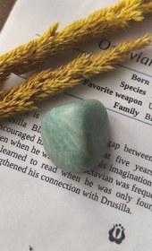 تصویر سنگ تامبل آمازونیت ۱۷گرم اصل طبیعی 