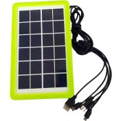 تصویر پنل خورشیدی پلی کریستال 6V-3W مارک DP مدل DP-Li21 Solar panel 6V-3W model DP-Li21