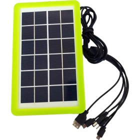 تصویر پنل خورشیدی پلی کریستال 6V-3W مارک DP مدل DP-Li21 Solar panel 6V-3W model DP-Li21