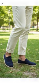 تصویر گیوه دورکنفی سرمه ای 