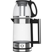 تصویر چای ساز آ ا گ مدل LTM-F018 ظرفیت ۳ لیتر با کتری پیرکس 