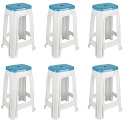 تصویر چهارپایه بلند دو رنگ ناصر کد 1417 از پلاستیک 