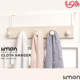 تصویر رخت آویز پشت دری لیمون کد ۲۰۳۰ پنج شاخه 