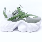 تصویر فاشیون لژدار سفید سبز 