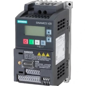 تصویر اینورتر تکفاز زیمنس Siemens V20 توان 0.37KW فیلتردار کد 6SL3210-5BB13-7AV1 