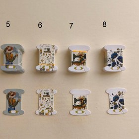 تصویر بوبین یا قرقره کاغذی - مقوایی / طرح ۷ 