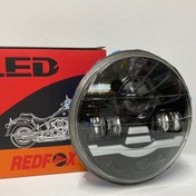 تصویر چراغ جلو موتور سیکلت LEDLEDمدل پلیسی فلشزن مناسب برای CG125 مارک RedFox 