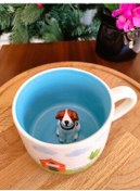 تصویر ماگ فنجان شکل سگ VERNAZA رنگ 380 میلی لیتر 1 قطعه Madame Coco 