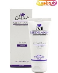 تصویر کرم لایه بردار AHA 15% مدیلن ا Medilann 15% AHA Cream 50ml Medilann 15% AHA Cream 50ml