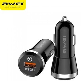 تصویر شارژر فندکی AWEI مدل C_825 Awei C-825 18W Mini Car Phone Charger USB Quick Charge 2.4A Fast QC 3.0