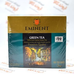 تصویر چای سبز کیسه ای امیننت Eminent مدل(100tea bag)Green Tea 