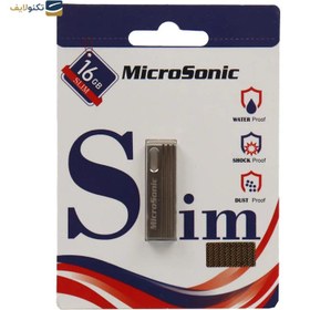 تصویر فلش مموری میکروسونیک مدل Slim ظرفیت 16 گیگابایت Microsonic Slim Flash Memory - 16GB