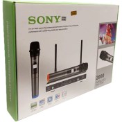 تصویر میکروفون بی سیم سونی مدل SONY2000 دو کانال 