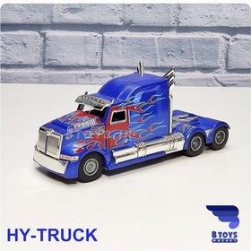 تصویر ماکت کشنده تریلر پیتربیلت های تراک(1/50)HY-TRUCK 