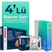 تصویر ست فیلتر خودرو مجموعه تعمیر و نگهداری دیزلی BOSCH OPEL COMBO 1.5 با روغن موتور SHELL 2018 2025 4 عدد Otto Filter 
