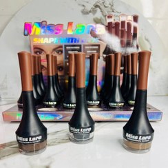 تصویر خط چشم ژله ای میس لارا قهوه ای و مشکی 