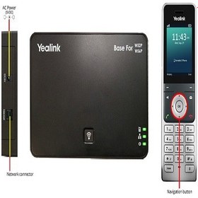 تصویر گوشی بی سیم اضافه تحت شبکه یالینک مدل SIP-W56H ا Yealink SIP-W56H VoIP Additional Handset Yealink SIP-W56H VoIP Additional Handset