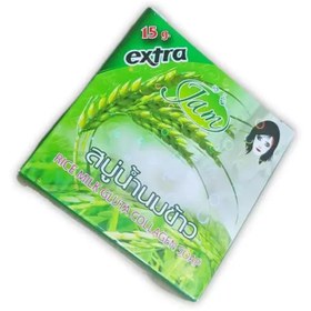 تصویر صابون برنج جم وزن ۶۵ گرم تایلندی ضدچروک 