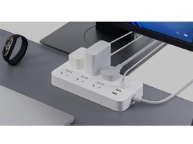 تصویر چند راهی و شارژر 6 سوکت و 3 یو اس بی شیائومی Xiaomi CXB6-1QM Power Strip 