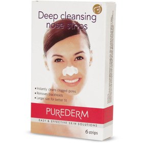 تصویر چسب پاک کننده قوی منافذ بینی 6 عددی پیوردرم - Purederm (کپی) 