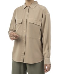 تصویر شومیز زنانه نخودی آر ان اس RNS کد 11272370 