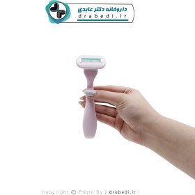 تصویر تیغ اصلاح 5 لبه فلامینگو با سری اضافه افكس Afex Flamingo 5 Blades With Additional Series