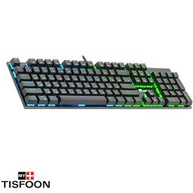 تصویر کیبورد مکانیکال گیمینگ گرین مدل GK802 RGB GREEN GK802 RGB Gaming Keyboard