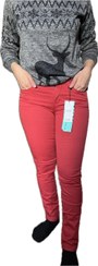 تصویر شلوار جین راسته رنگ قرمز – شیک، راحت و باکیفیت straight pants - jean