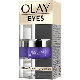 تصویر کرم شب دور چشم رتینول ۲۴ رجنریست ۱۵ میلی‌لیتر برند olay Regenerist RETINOL24 Night Eye Cream Purple 15ml