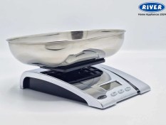تصویر ترازوی آشپزخانه صفحه ای کاسه دار کرم ریور RIVER کد 5056CH 