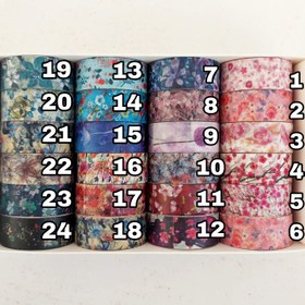 تصویر چسب واشی گلدار 