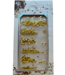 تصویر نگین ناخن سوارفسکی ۱۱۴۰ عددی طرح دار طلایی 