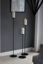 تصویر جاشمعی از جنس فلز 3 شعله ایستاده 