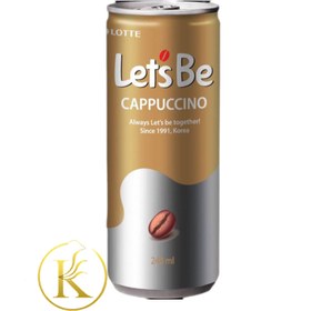 تصویر آیس کافی قوطی کاپوچینو 240ml لتس بی/Lets Be ice coffee, cappacino