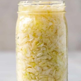 تصویر ساورکرات کلم سفید یک کیلویی White cabbage sauerkraut