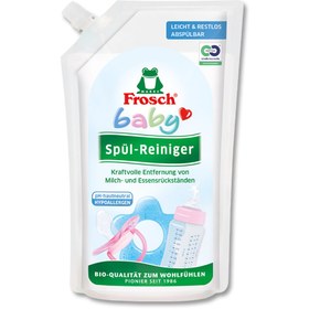 تصویر مایع استریل کودک 500میل فروش Frosch Dishwashing liquid, sterilizing sachet, 500 ml, sold in Germany, Frosch code : 939013