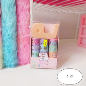 تصویر چسب واشی + پایه جسب 