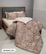 تصویر سرویس لحاف روتختی دکوتین، مدل ابریشم - دورو طرح جنس میکرو لوکس - دو نفره ۸ تکه : لحاف روتختی + رویه تشک ‌کش‌دوزی + روبالشی ۴x + کوسن ۲x