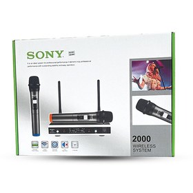 تصویر میکروفن بیسیم 2 کانال سونی SONY 2000 Microphone SONY 2000