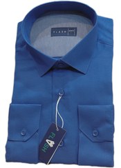 تصویر پیراهن طرح جناقی آبی کاربنی Jenaghi