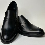 تصویر کفش مردانه بدون بند اسپرت چرم طبیعی مدل 1125 