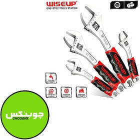 تصویر آچار فرانسه سایز 15 اینچ حرفه ای وایساپ WISEUP مدل 030111 آمریکا 