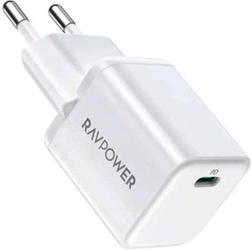 تصویر آداپتور شارژ دیواری 20 وات راوپاور (RAV POWER) مدل RP-PC 167 با گارانتی آواژنگ 