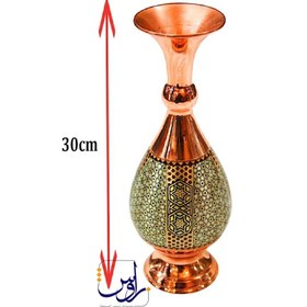 تصویر گلدان صراحی ارشد خاتم کاری 