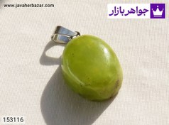تصویر گردنبند سنگ سرپانتین{ شاه مقصود }بسیار جذاب و جدید کد 153116 