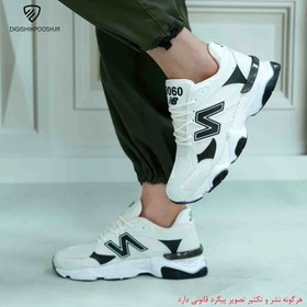 تصویر کفش کتونی اسپرت نیوبالانس (New Balance) مدل 9060 SA مردانه و پسرانه رنگ مشکی زیره سفید - 42 (New Balance) 9060 SA