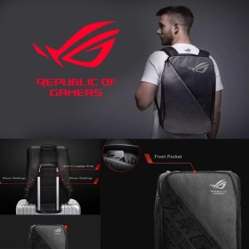 تصویر کوله پشتی لپ تاپ ایسوس مدل راگ BP1501G Asus ROG BP1501G Laptop Backpack