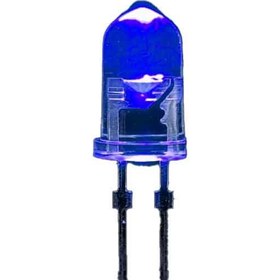 تصویر LED لیزری سوپر 5mm آبی پایه کوتاه 