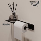 تصویر شلف جا دستمال رولی حمام و سرویس بهداشتی کد ۱۱۲ 